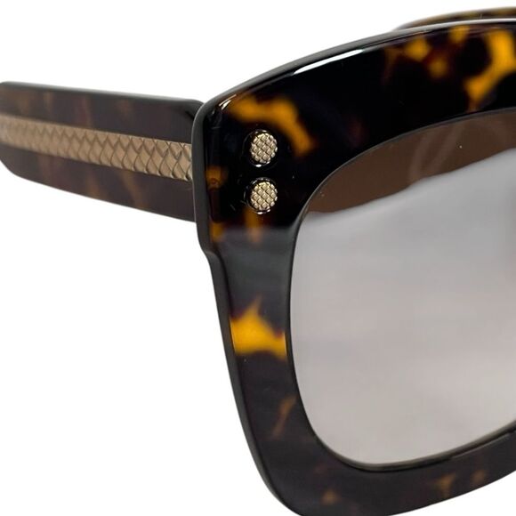 NEW Bottega Veneta Sunglasses BV0238S 002 Havana Oversized Square Brown Gradient main image 4